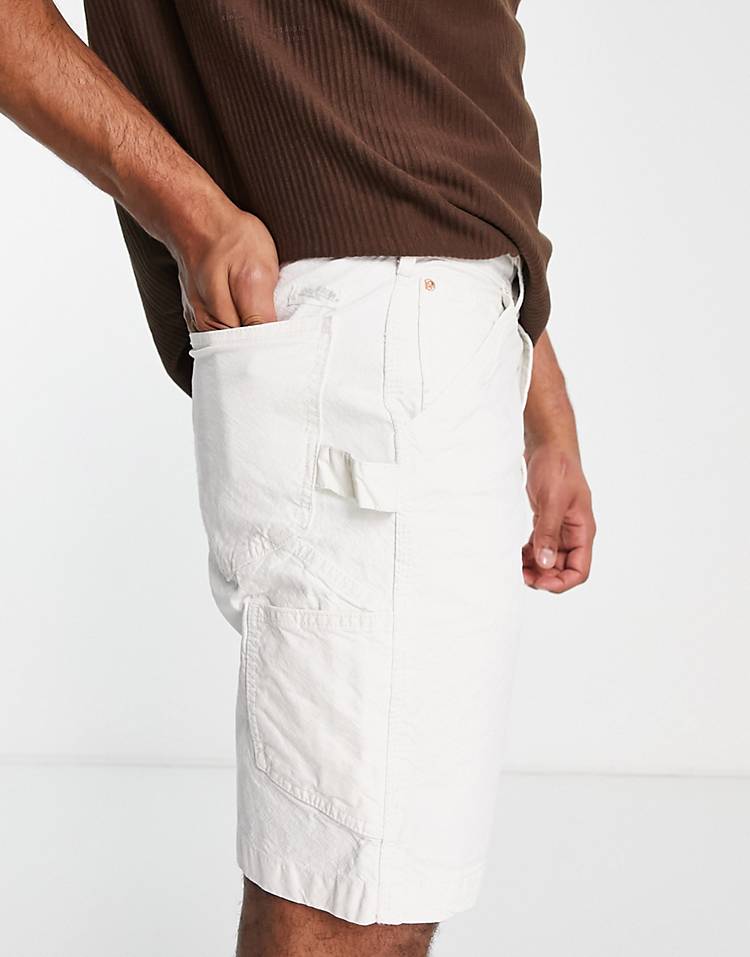 Pull&Bear loose relaxed fit shorts in stone